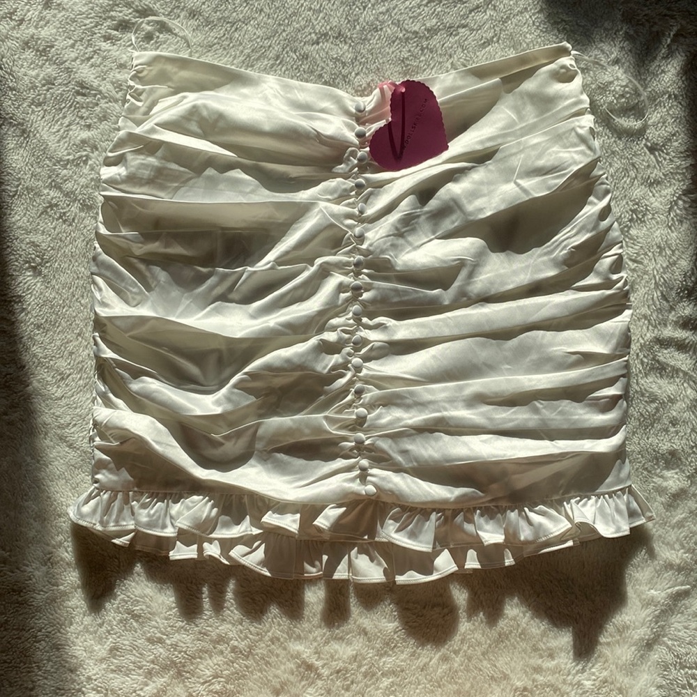 DOLLSKILL Rouched Satin Skirt